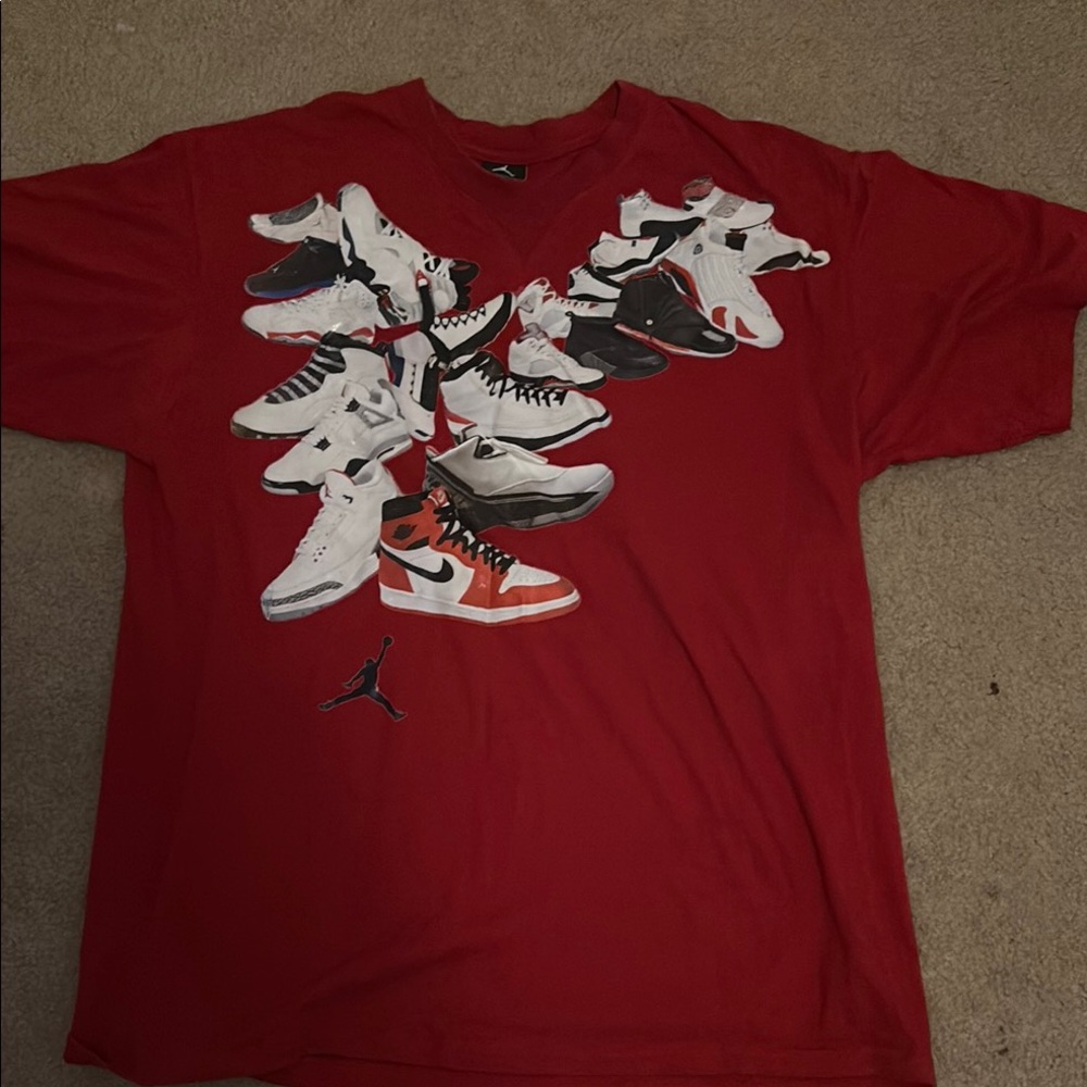 Air Jordan Red Graphic Tee